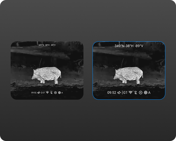 Zentron C50 UI zoom adjustable menu feature